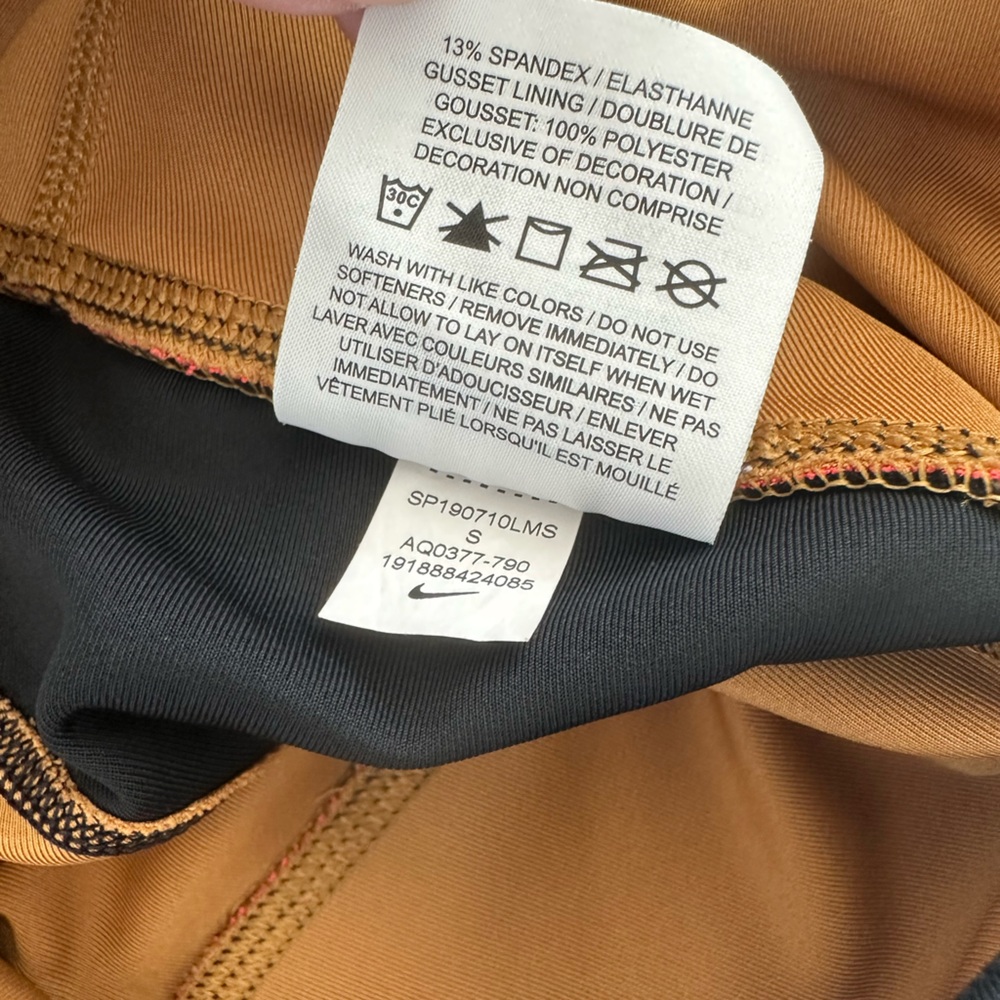 Nike High Waist Colorblock Athletic Leggings Size S - Picture 9 of 13